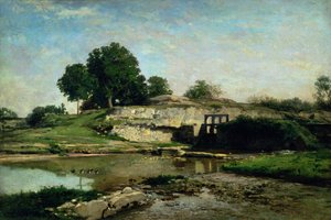 De Sluis bij Optevoz, 1859